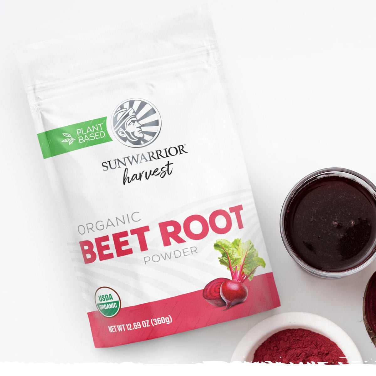 Sunwarrior Organic Harvest Beet Root Powder 360g — Organic Harvest Beet Root Powder 360g support
