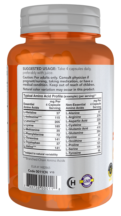 NOW Foods Amino Complete 120vcaps — Amino Complete 120vcaps support
