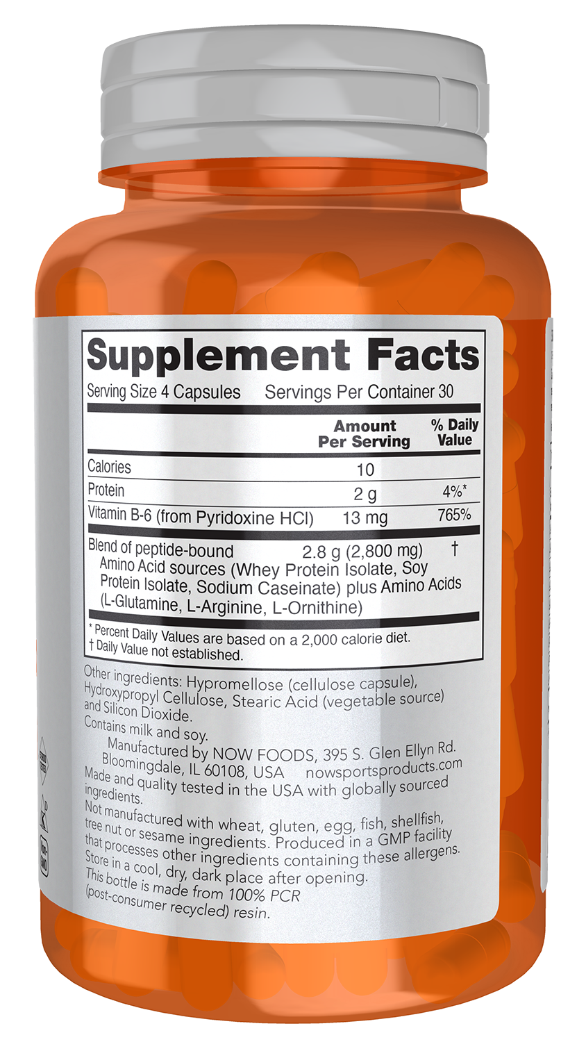 NOW Foods Amino Complete 120vcaps — Amino Complete 120vcaps facts