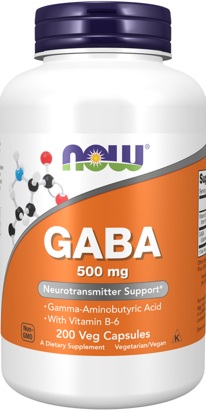 NOW Foods GABA — 500mg 200vcaps hero