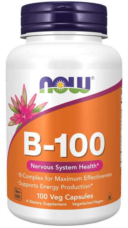 NOW Foods B 100 100 vcaps — 100 caps hero