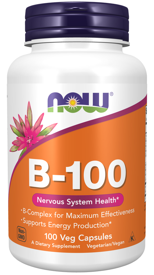 NOW Foods B 100 100 vcaps — 100 caps hero