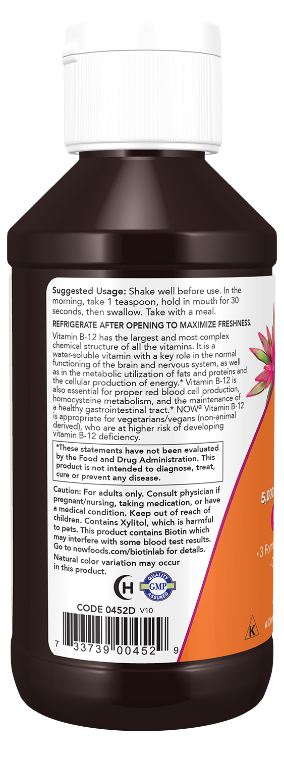 NOW Foods Ultra B12 4oz — Ultra B12 4oz support