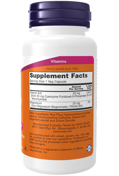 NOW Foods P5P 50mg 90caps — P5P 50mg 90caps facts