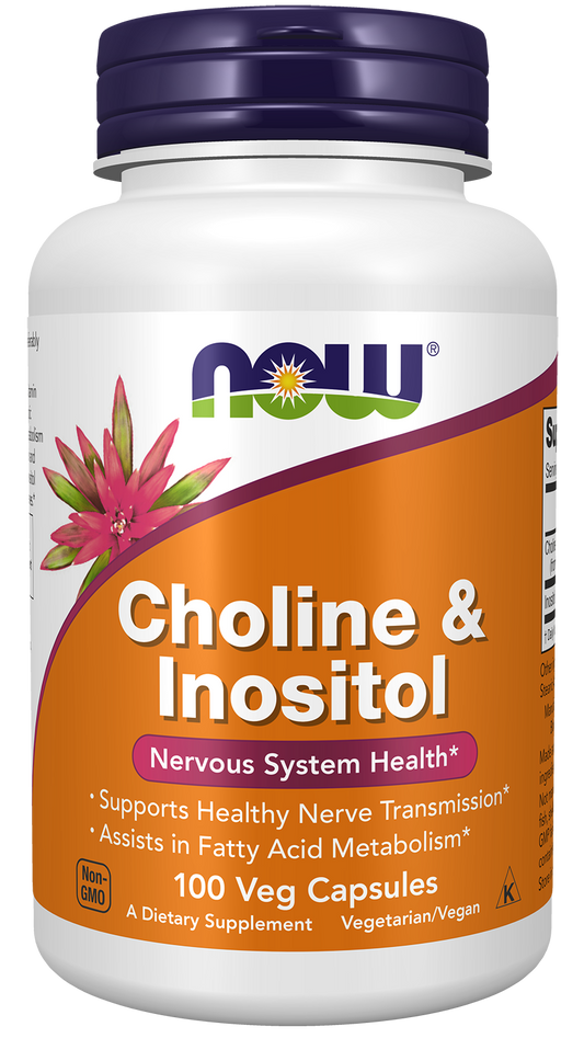 NOW Foods Choline & Inositol 100veg caps — Choline & Inositol 100veg caps hero