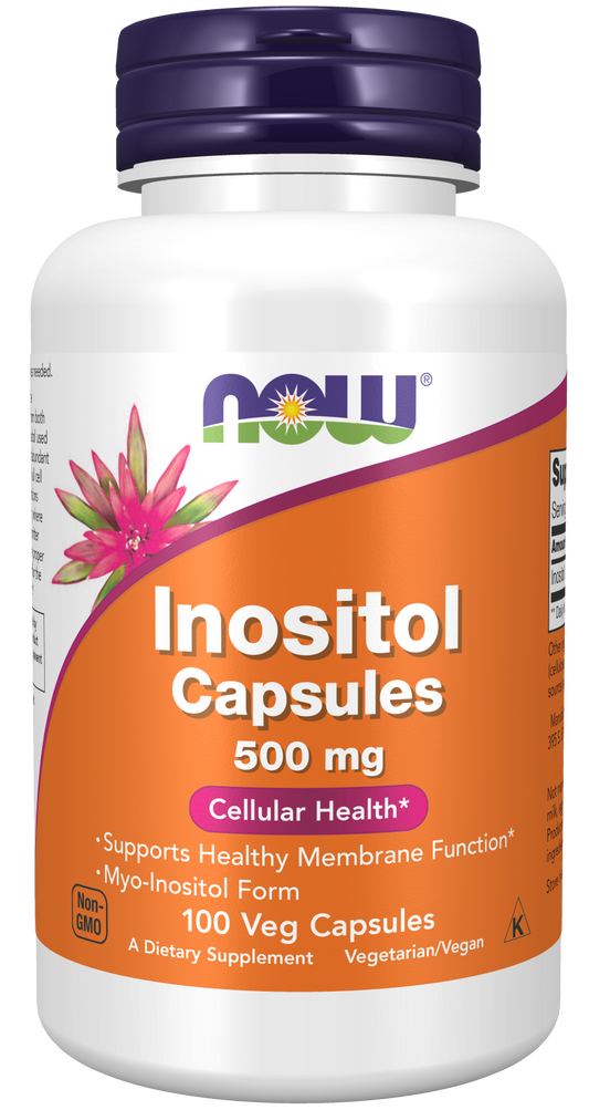 NOW Foods Inositol Caps 500mg 100veg caps — Inositol Caps 500mg 100veg caps hero