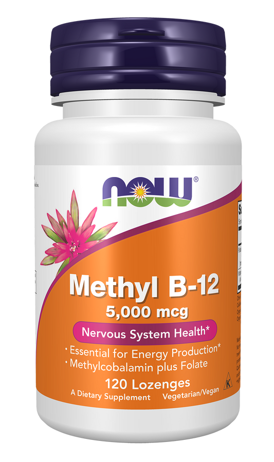 NOW Foods METHYL B-12 5000mcg 120 LOZ — METHYL B-12 5000mcg 120 LOZ hero