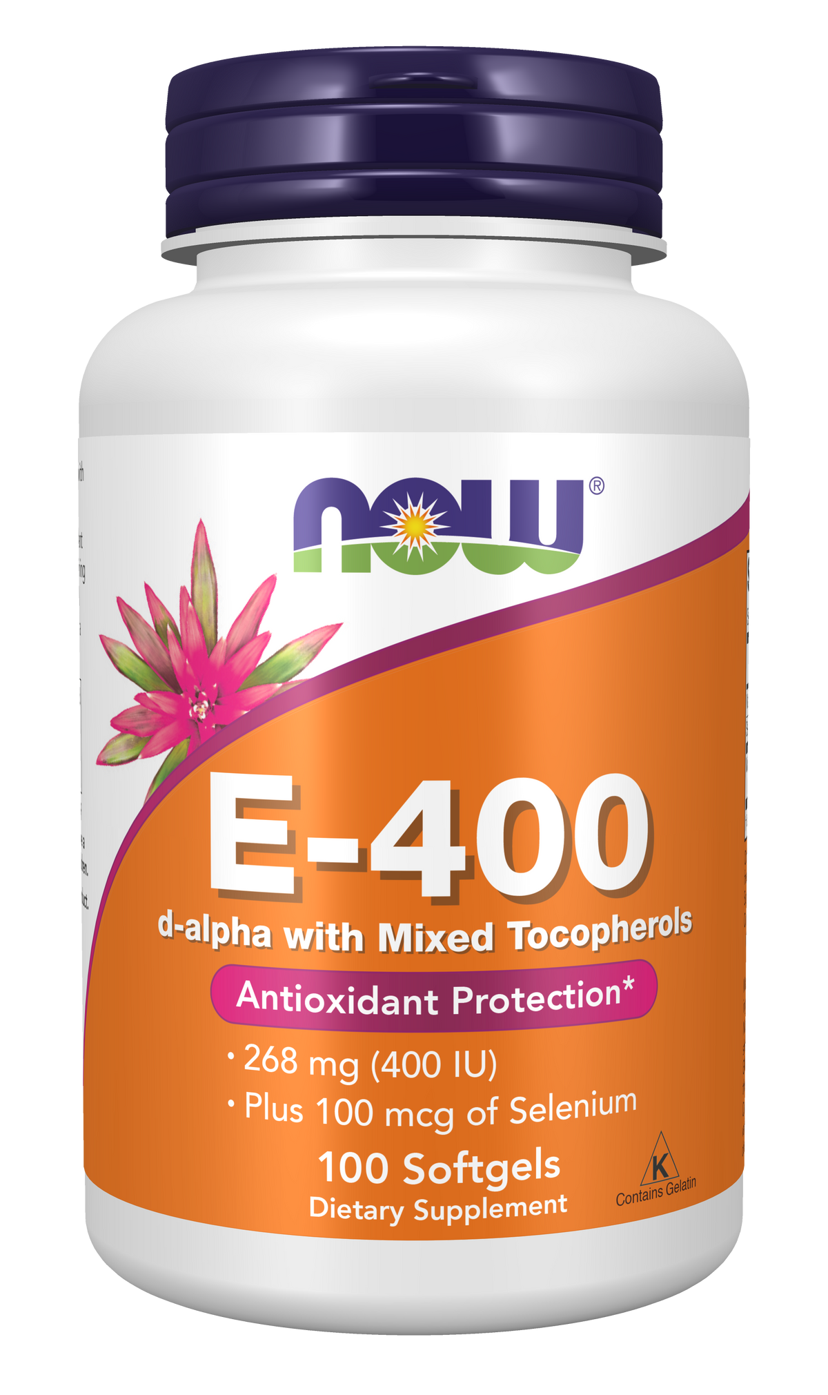 NOW Foods E-400 100 gels — E-400 100 gels hero
