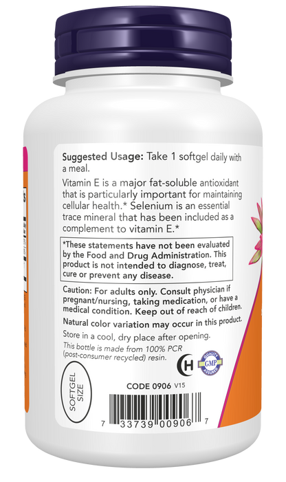 NOW Foods E-400 100 gels — E-400 100 gels support