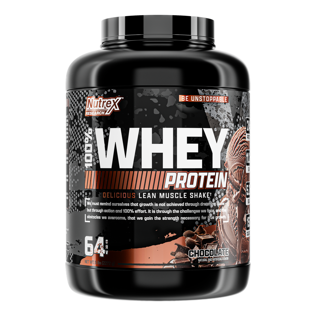 Nutrex Research 100% Whey — 5lb Chocolate hero