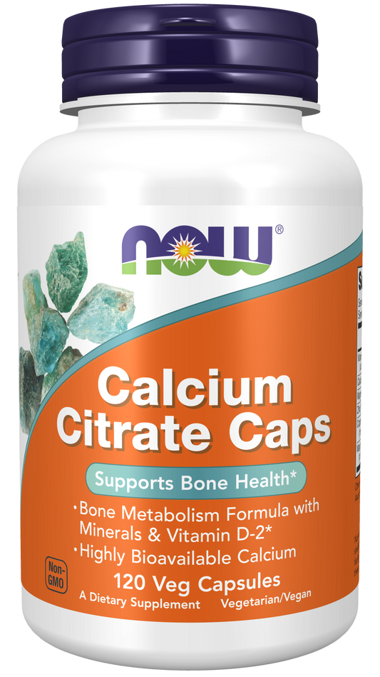 NOW Foods Calcium Citrate Plus 120vcaps — Calcium Citrate Plus 120vcaps hero