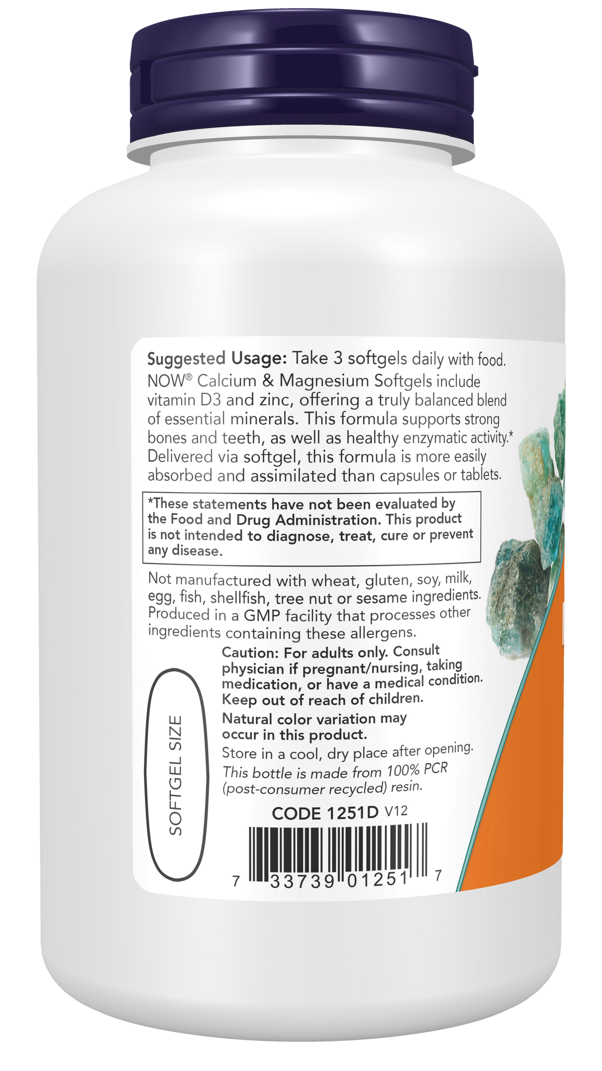 NOW Foods Calcium Magnesium 120gels — Calcium Magnesium 120gels support