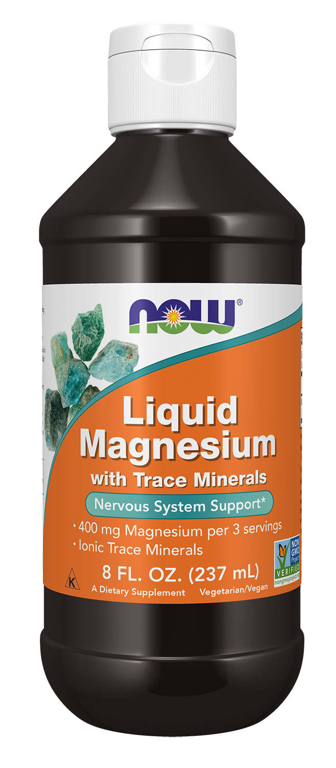 NOW Foods Liquid Magnesium Trace Minerals 8oz — Liquid Magnesium Trace Minerals 8oz hero