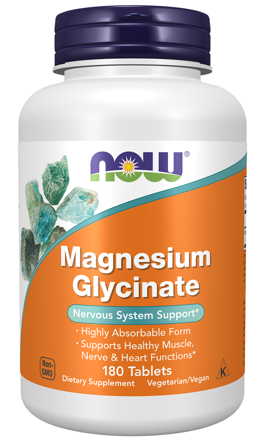 NOW Foods Magnesium Glycinate 180 tablets — Magnesium Glycinate 180 tablets hero