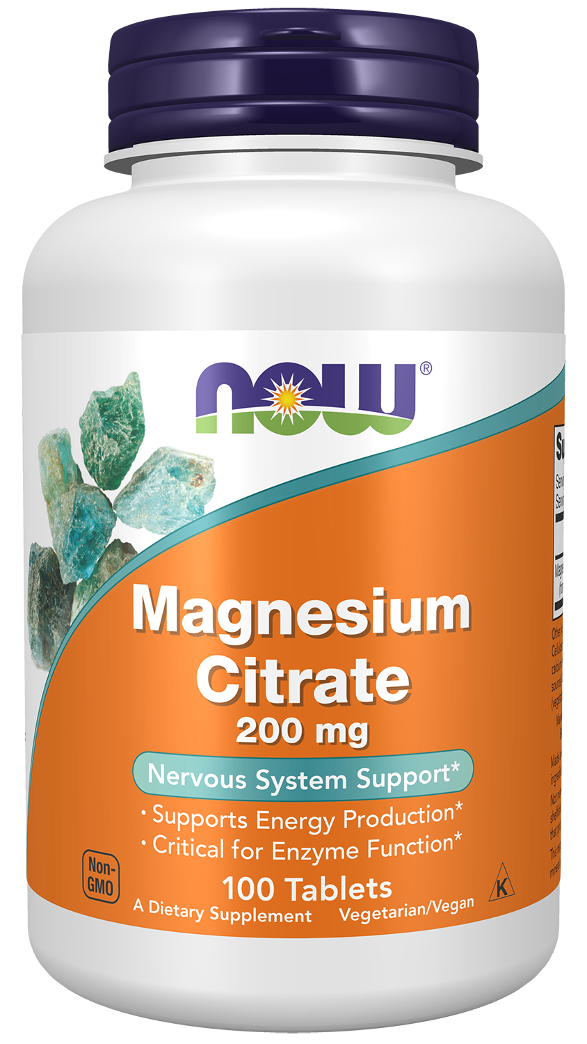 NOW Foods Magnesium Citrate 200mg 100 tabs — Magnesium Citrate 200mg 100 tabs hero
