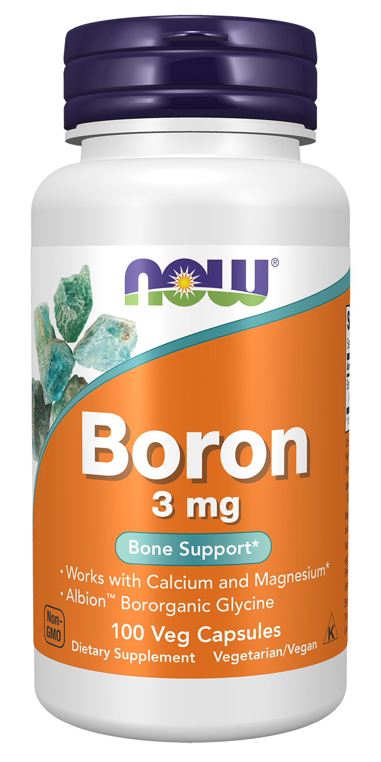 NOW Foods Boron 3mg 100vcaps — Boron 3mg 100vcaps hero