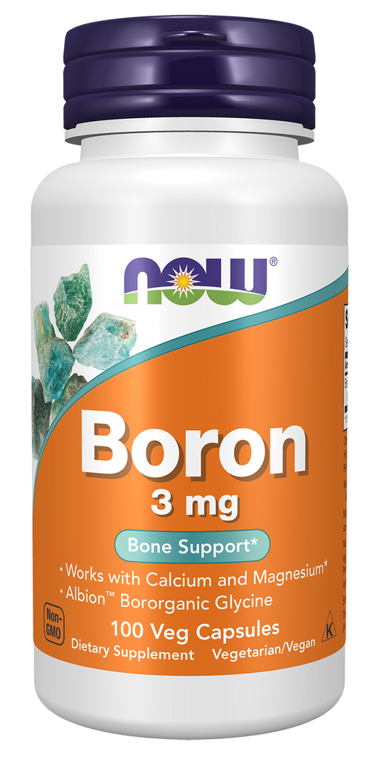 NOW Foods Boron 3mg 100vcaps — Boron 3mg 100vcaps hero