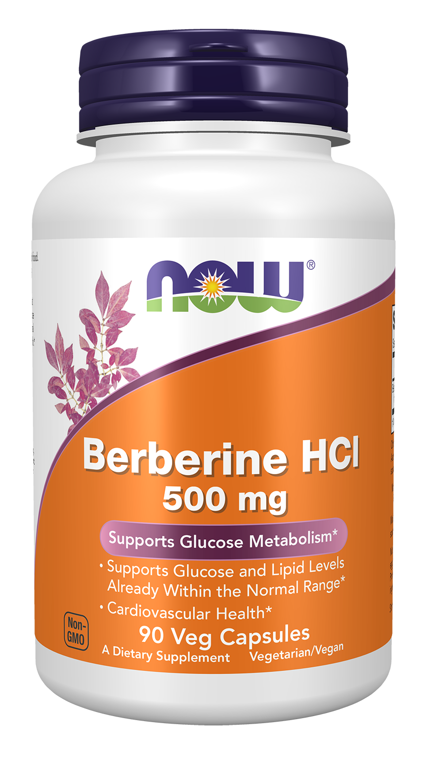 NOW Foods Berberine HCL 500mg 90vcaps — Berberine HCL 500mg 90vcaps hero