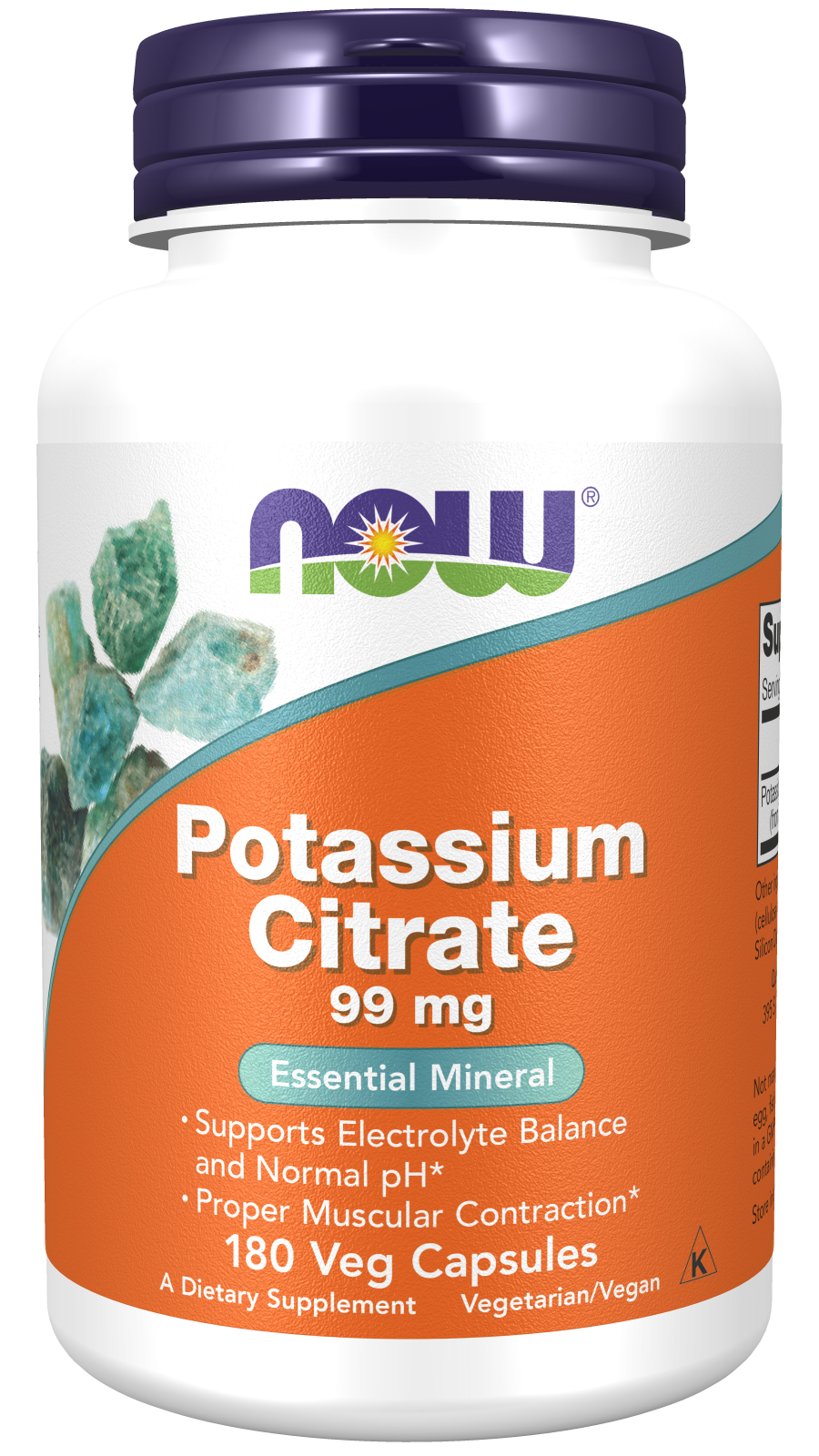 NOW Foods Potassium Citrate 180caps — Potassium Citrate 180caps hero