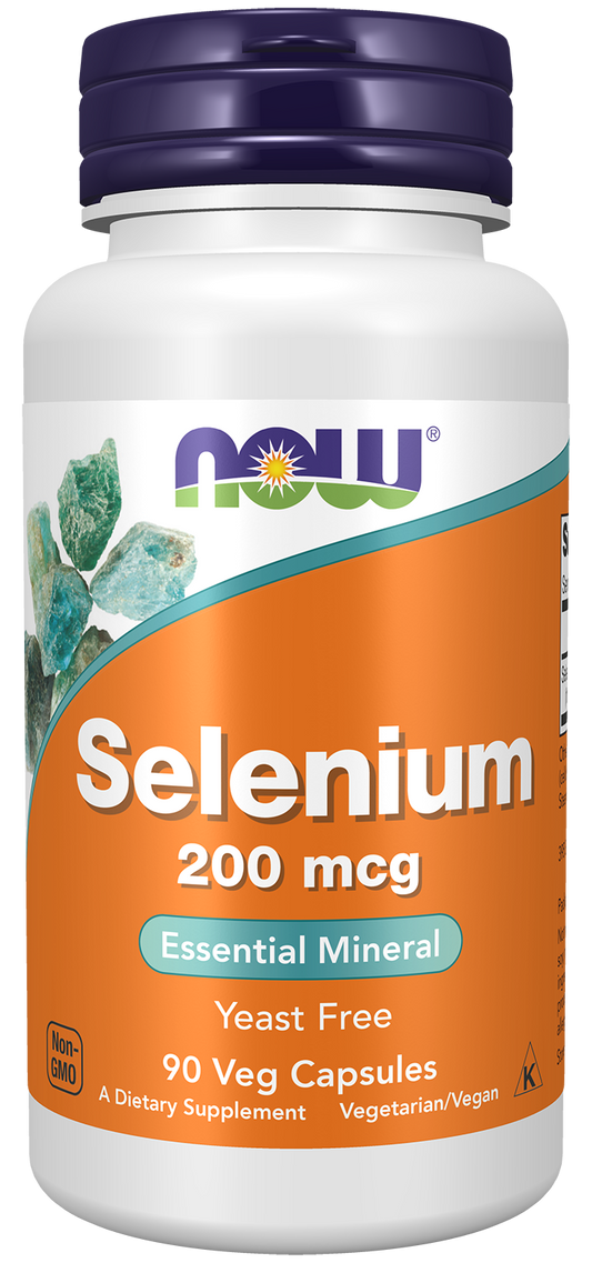 NOW Foods Selenium 200mcg 90 vcaps — Selenium 200mcg 90 vcaps hero