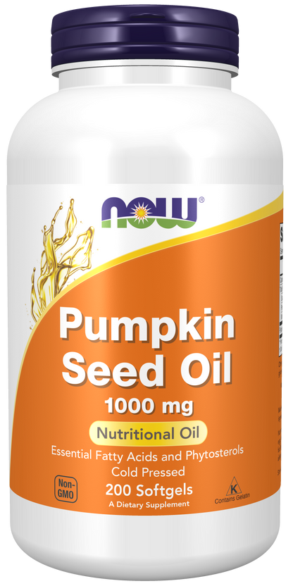 NOW Foods Pumpkin Seed Oil 1000mg 200sgels — Pumpkin Seed Oil 1000mg 200sgels hero