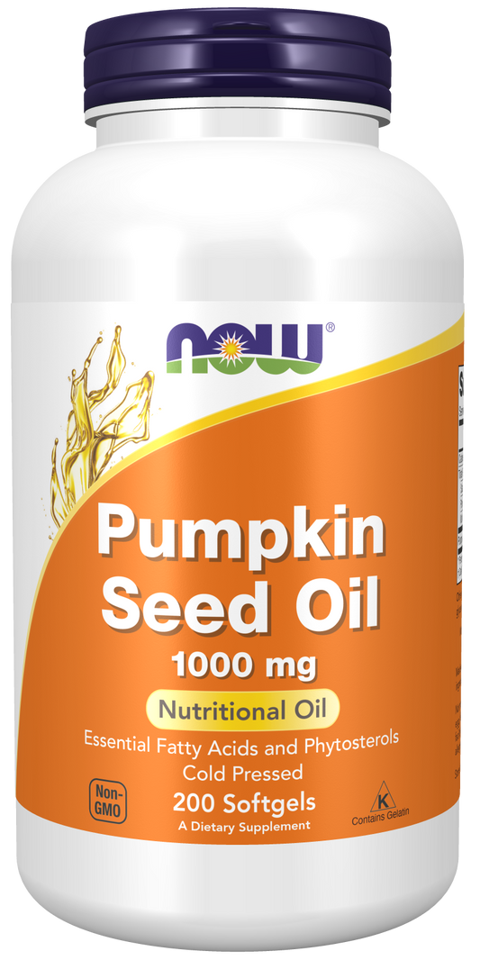 NOW Foods Pumpkin Seed Oil 1000mg 200sgels — Pumpkin Seed Oil 1000mg 200sgels hero