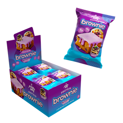 Prime Bites Protein Brownie — Blueberry Cobbler hero