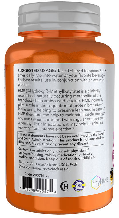 NOW Foods HMB — Powder 90g support