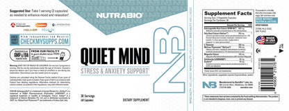 NutraBio Quiet Mind 60ct — Quiet Mind 60ct support