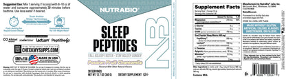 NutraBio SLEEP Peptides 30serving — SLEEP Peptides 30serving support