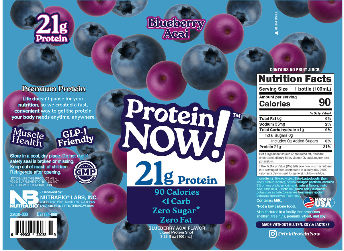 NutraBio Protein NOW Shot — Protein NOW Shot support