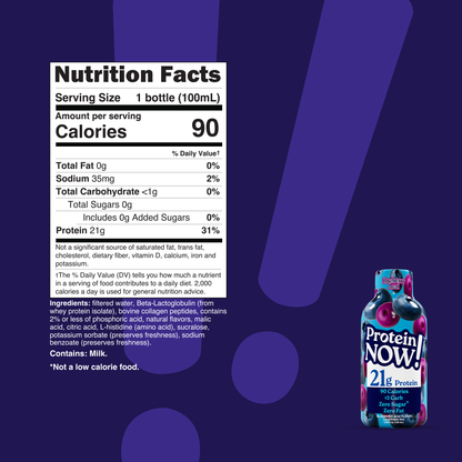 NutraBio Protein NOW Shot — Protein NOW Shot facts