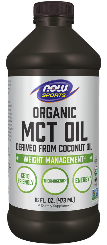 NOW Foods Organic MCT Oil 16fl oz — Organic MCT Oil 16fl oz hero