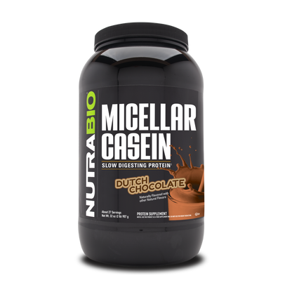 NutraBio Micellar Casein 2lb — Chocolate hero