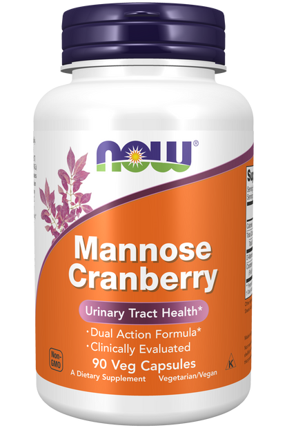 NOW Foods Mannose Cranberry 90vcaps — Mannose Cranberry 90vcaps hero