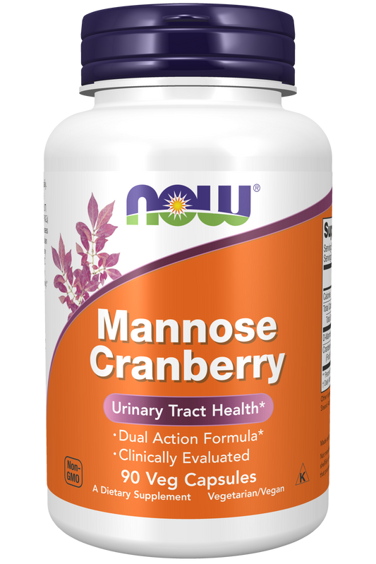 NOW Foods Mannose Cranberry 90vcaps — Mannose Cranberry 90vcaps hero