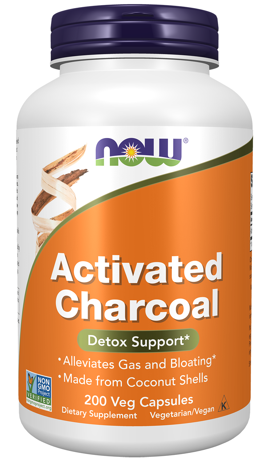 NOW Foods Activated Charcoal 200 caps — Activated Charcoal 200 caps hero