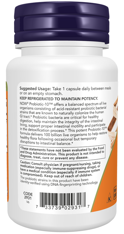 NOW Foods Probiotic 100 Billion 30 caps — Probiotic 100 Billion 30 caps support