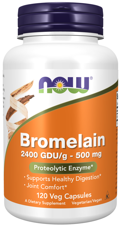NOW Foods Bromelain 500mg — 120veg caps hero