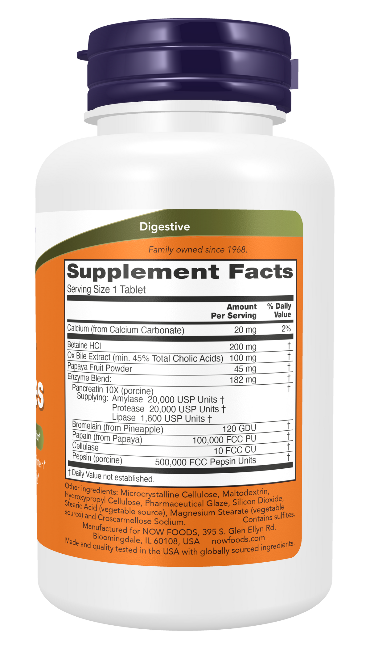 NOW Foods Super Enzymes 90tabs — Super Enzymes 90tabs facts