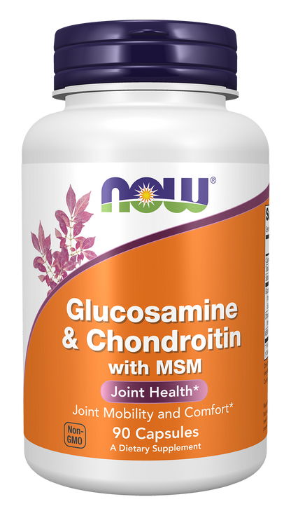 NOW Foods Glucosamine & Chondroitin with MSM — 90vcaps hero