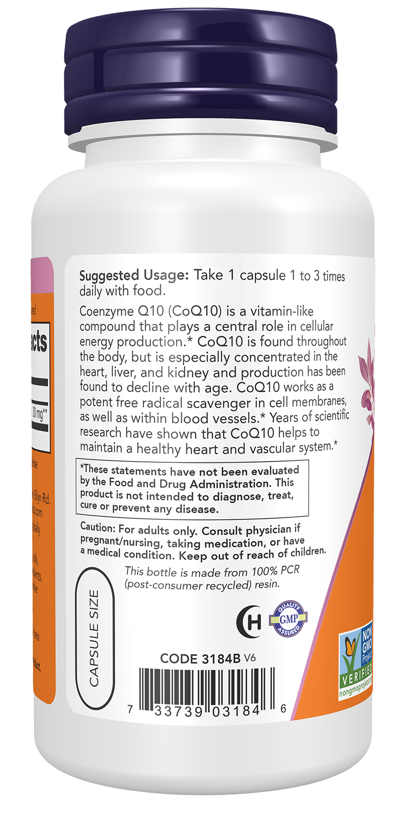 NOW Foods Coq10 30mg — 60vcaps support