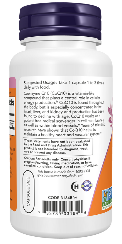 NOW Foods Coq10 30mg — 60vcaps support