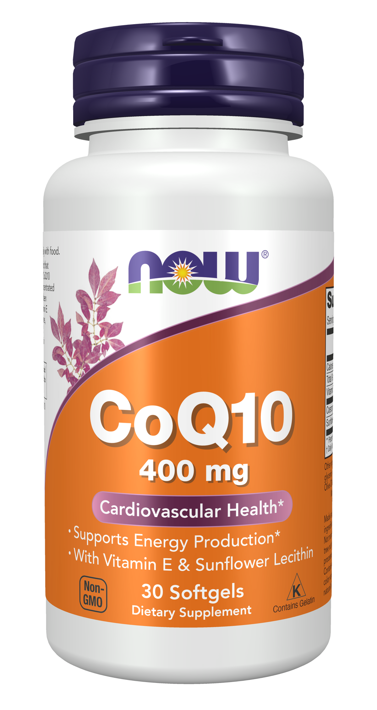 NOW Foods CoQ10 400mg 30 gels — CoQ10 400mg 30 gels hero
