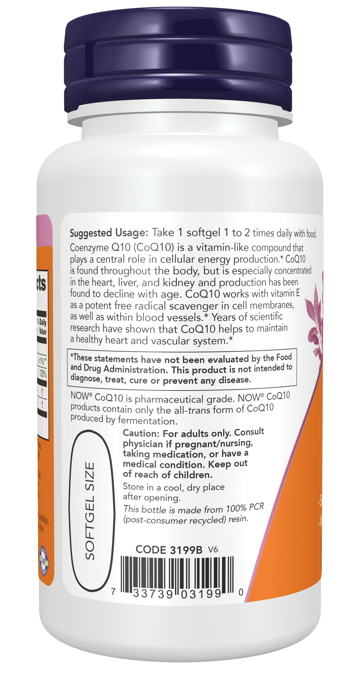 NOW Foods CoQ10 400mg 30 gels — CoQ10 400mg 30 gels support
