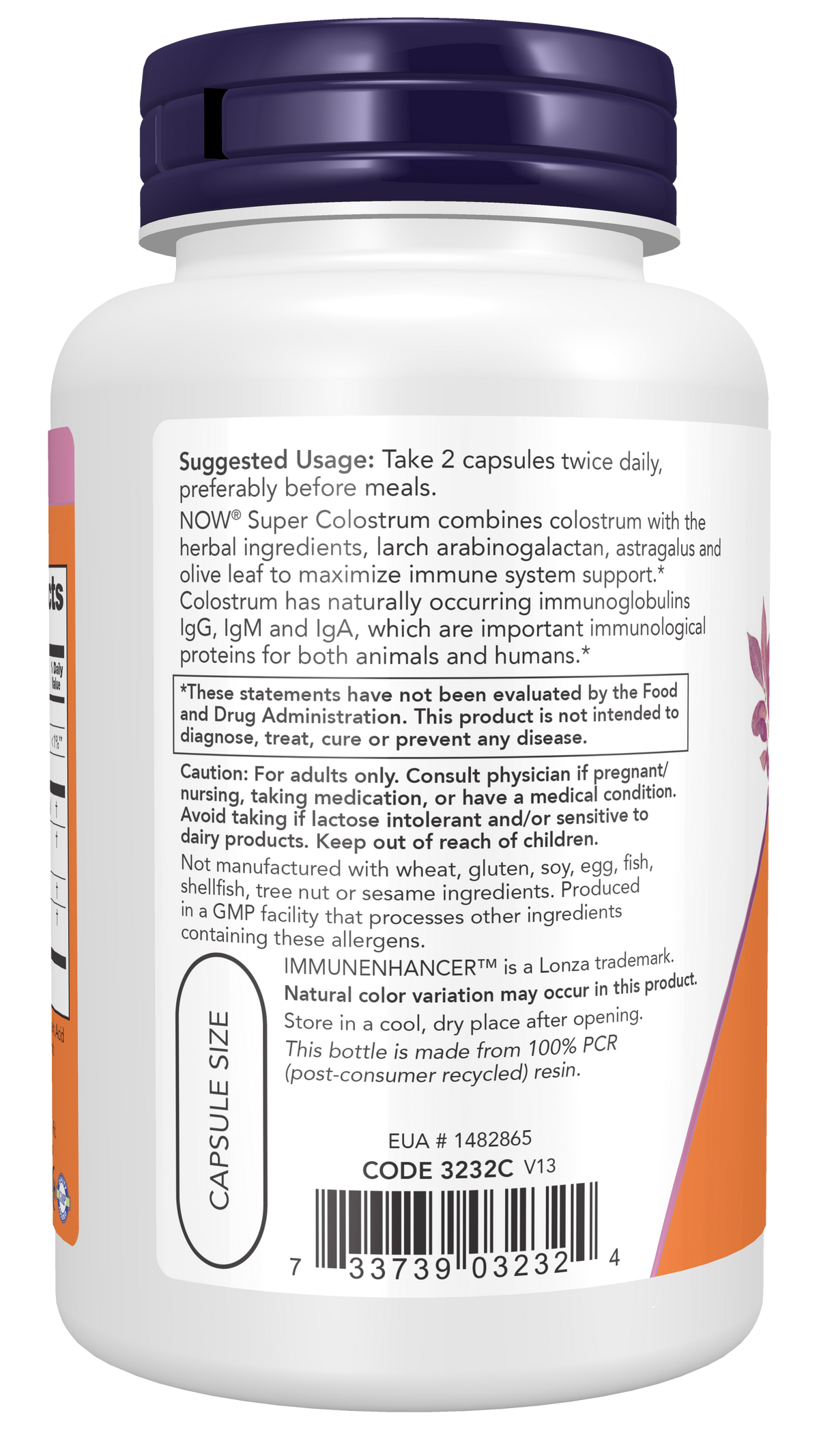 NOW Foods Super Colostrum 90 caps — Super Colostrum 90 caps support