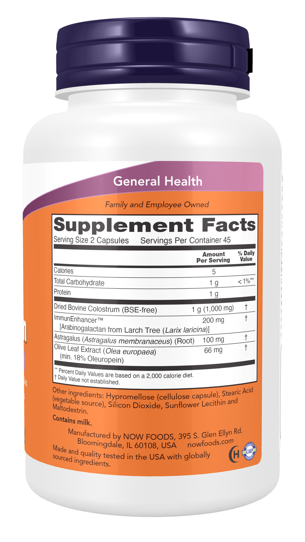 NOW Foods Super Colostrum 90 caps — Super Colostrum 90 caps facts