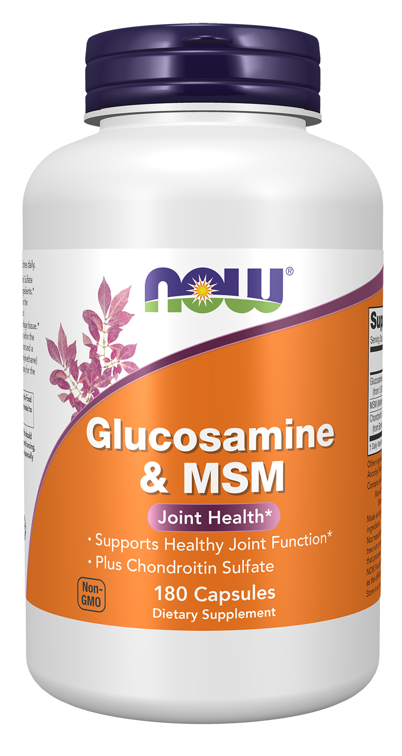 NOW Foods Glucosamine & MSM 180 Caps — Glucosamine & MSM 180 Caps hero