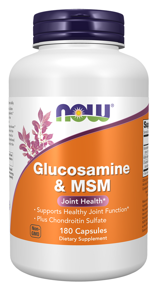 NOW Foods Glucosamine & MSM 180 Caps — Glucosamine & MSM 180 Caps hero