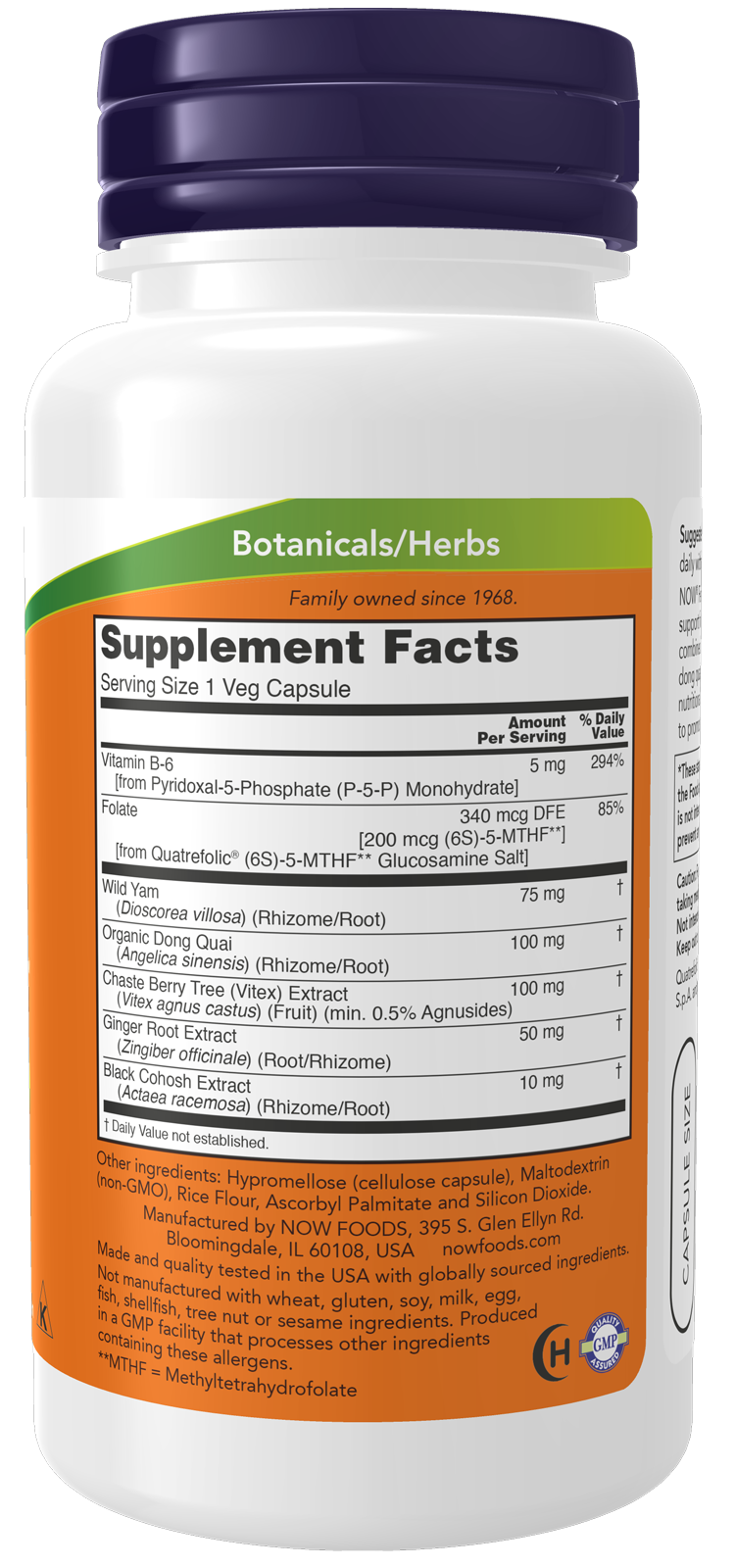 NOW Foods Female Balance 90 caps — Female Balance 90 caps facts